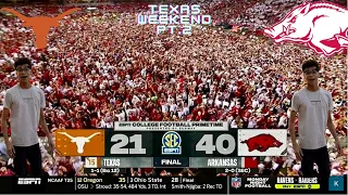 Razorbacks vs. Longhorns Game 2021 | Crazy Field Rush Ending | (Longhorns weekend Pt.2)