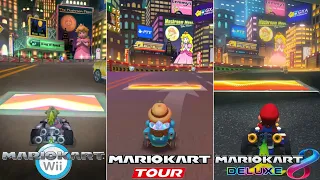 Evolution Of Wii Moonview Highway Course In Mario Kart Games [2008-2023] (MK8D)