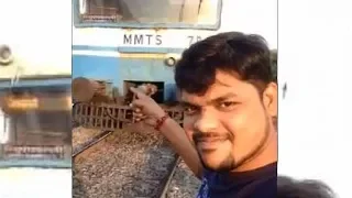 Man Films Himself Being Hit By Moving Train - Selfie Fail Caught On Camera