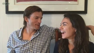 Ashton Kutcher & Mila Kunis Talk About How They're Handling Quarantine