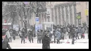 Революция в Киве Битва на Грушевского Battle in Kiev