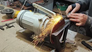 How to make a sanding machine from scrap electric motor