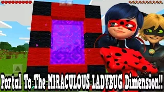 Minecraft Pe - Portal To The Miraculous Ladybug Dimension - Mcpe Portal To The Miraculous Ladybug!!!