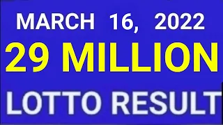 LOTTO RESULT TODAY 9PM MARCH 16 2022 6/55, 6/45