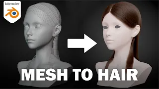 Convert Mesh to Hair in Blender (Geometry Nodes)