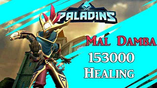 Геймплей Мэл Дэмба - 153000 исцеления за 13 минут игры | Paladins