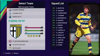 eFootball PES 2021 PARMA 1998-1999 Classic Teams - Ps4/Ps5