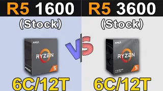 Ryzen 5 1600 Vs. Ryzen 5 3600 | 1080p and 1440p Gaming Benchmarks