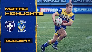 Academy Highlights | Wakefield v Warrington