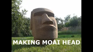 Making MOAI head from Easter island (Rapa Nui)