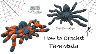 How to Crochet Tarantula| Halloween Decorations | Beginner Friendly Tutorial