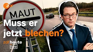 Klage gegen Scheuer wegen Maut-Desaster? Ab wann Politiker haften | ZDFheute live