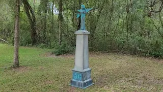 Cemetery monument.