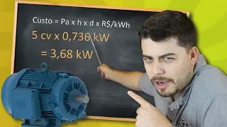 Essa CONTA serve para CALCULAR o CONSUMO de qualquer MOTOR!