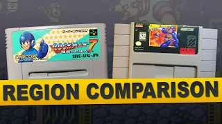 Mega Man 7 for Super Nintendo (Region Comparison)