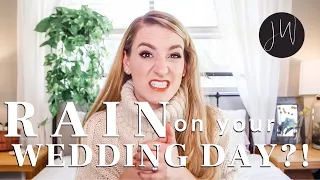 ⛈ DO NOT PANIC 😱 | 6 Steps to SAVING a RAINY WEDDING Day