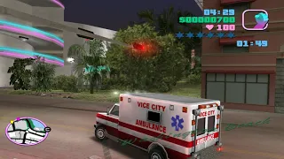 Прохождение  ГТА Vice City 1 сюжетная Миссия В начале  + 1 дополнительная миссия медика на Оушен Бич