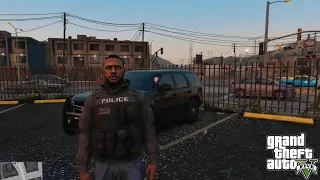 GTA 5 MOD - GANG UNIT PATROL - NO COMMENTARY (GTA 5 REAL LIFE POLICE PC MOD)