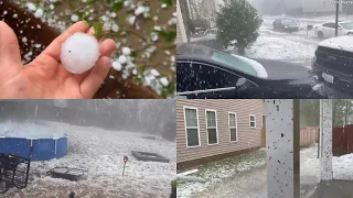 Giant hail the size of golf balls batters South Carolina | SWNS