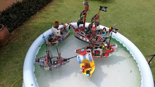 Lego Pirate Ship Float Test! Who would win?