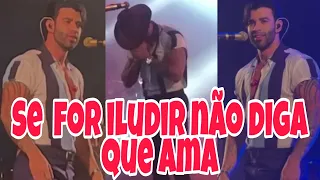 Gusttavo Lima da conselhos amoroso durante show em llhéus." SE FOR ILUDIR NÃO DIGA QUE AMA."