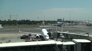 JOHANNESBURG INTERNATIONAL AIRPORT airplanes on tarmac