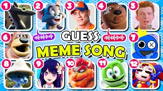 🎵 GUESS MEME SONG 🎙️🔥 || Toothless Dance Song, Smurf Cat, Skibidi Toilet, MrBeast, Grimace, BoyWithU