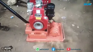 Plate compactor 5 HP greaves diesel engine | धूमस मशीन | Earth compactor | Sun Industries