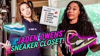 Jaden Owens Has A SNEAKER PLUG!? Shows Off Travis Scott 1s & The Rest Of Her RARE Collection 😱