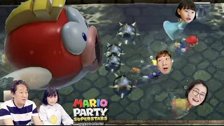 뿌끄뿌끄가 쫓아와요! 도망쳐! 라임가족 마리오파티 슈퍼스타즈 미니게임 대결 LimeTube mario party superstars