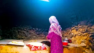 Traditional Persian Handmade Bread: Baking Oily Village Bread in an Ancient Mud Fired Oven