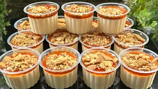 Making the Viral Caramel Pudding, My Family Really Likes It!