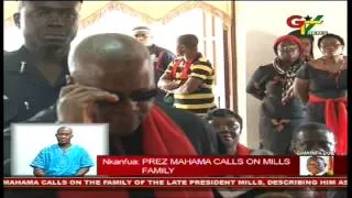 President Mahama Mourns With Atta-Mills Family