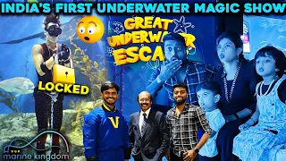 SCARY UNDERWATER ESCAPE & MAGIC 🎩 SHOW with Family !! VGP Marine Kingdom ECR Chennai | DAN JR VLOGS