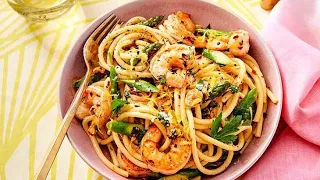 "Buttery Shrimp and Pasta" recipe 😋