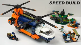 LEGO City 60437 Jungle Explorer Helicopter at Base Camp Speed Build