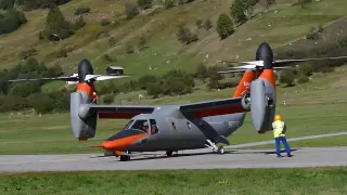 BA-609 Tilt Rotor tests at Ulrichen, Switzerland