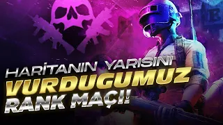 RANKED MAÇTA HARİTANIN YARISINI VURDUK - #SQUAD #PUBG