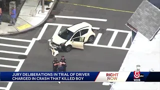 Jury deliberations in trial of driver charged in crash that killed boy