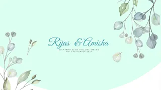 Amisha Jahan X  Rijas Moosa | Wedding live |  5 september 2021