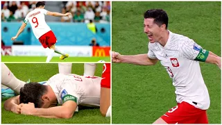 Robert Lewandowski breaks down in tears after he scores first World Cup goal vs Saudi Arabia