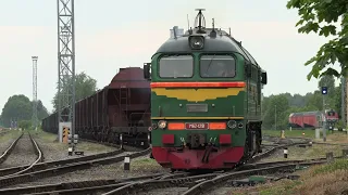 Тепловоз М62-1291 на ст. Крустпилс / M62-1291 at Krustpils station