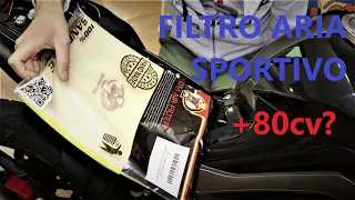 COME INSTALLARE UN FILTRO ARIA SPORTIVO   *elaborazione Keeway RKF 125*