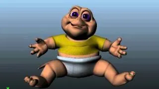 Dinosaurs: "I'm The Baby, Gotta Love Me!" Baby Sinclair - 3D Animation Test