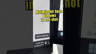 How to Minimize all Windows in One Shot (All Commands Here)