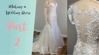 DIY Wedding Dress | Wedding dress with lace appliques 2