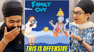 INDIAN Couple in UK React on Family Guy Indian Jokes Compilation