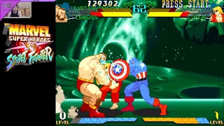 (ARC) Marvel Super Heroes vs Street Fighter - 06 - Captain America and Zangief - Lv Expert