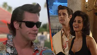 Ace Ventura: Jim Carrey and Courteney Cox on GOOFBALL Moments and ICONIC 'Cockatoo' Hair (Flashba…