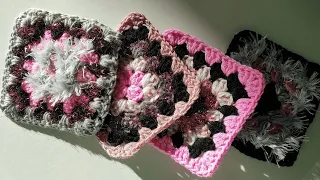 How to crochet the perfect granny square for beginners. Super easy granny square - Changing colors